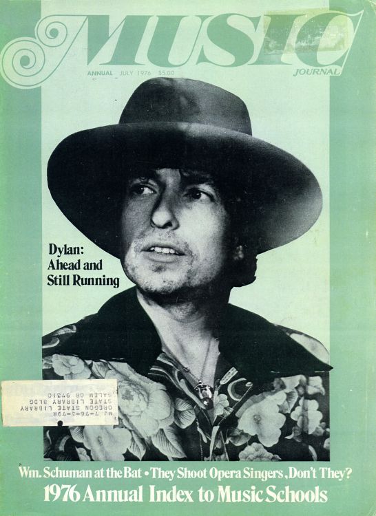 music journal magazine Bob Dylan front cover