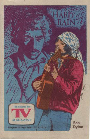 modesto bee tv magazine Bob Dylan front cover