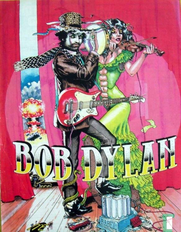 muziek express #250 magazine Bob Dylan back front cover