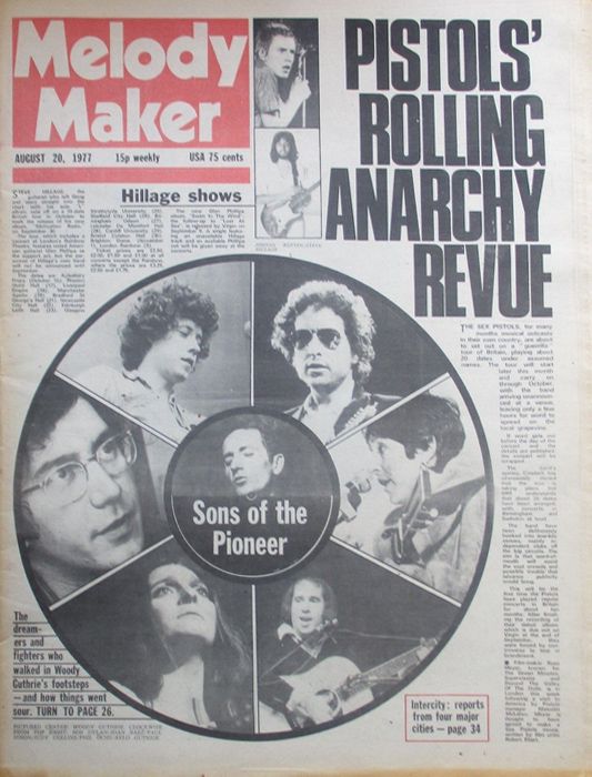 Melody Maker 20 August 1977 Bob Dylan front cover