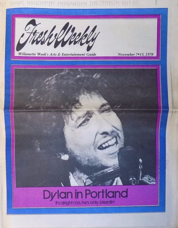 fresh weekly magazine Bob Dylan front cover