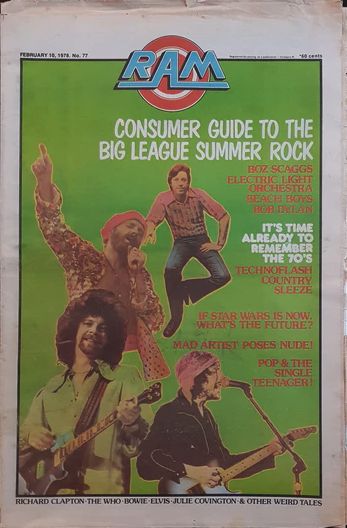 ram 1978 magazine Bob Dylan cover story