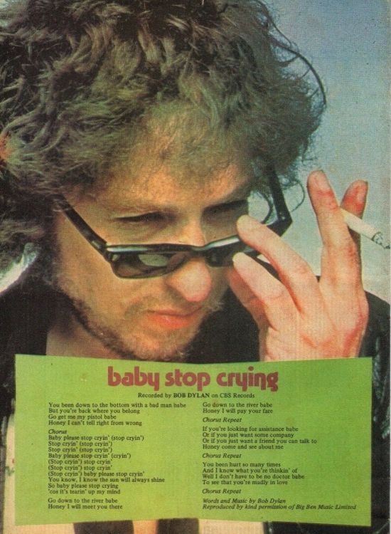 disco 45 magazine Bob Dylan cover story