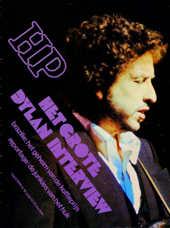 haagste post de tidj #13 magazine Bob Dylan front cover