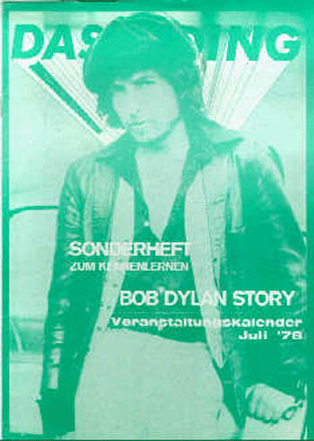 das ding magazine Bob Dylan front cover