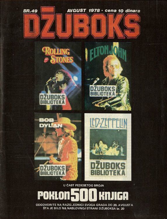 dzuboks magazine #49 1978 Bob Dylan front cover