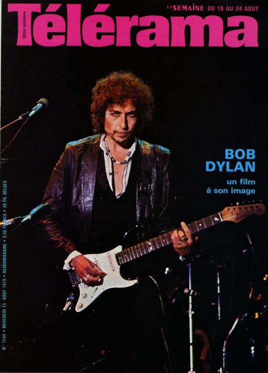 telerama magazine 18 August 1978 france Bob Dylan front cover