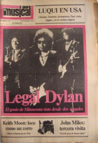 el gran musical 1978 magazine Bob Dylan front cover