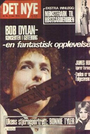 det nye magazine 1978 Bob Dylan front cover