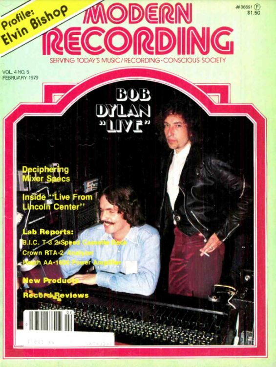 modern recording magazine Bob Dylan front cover