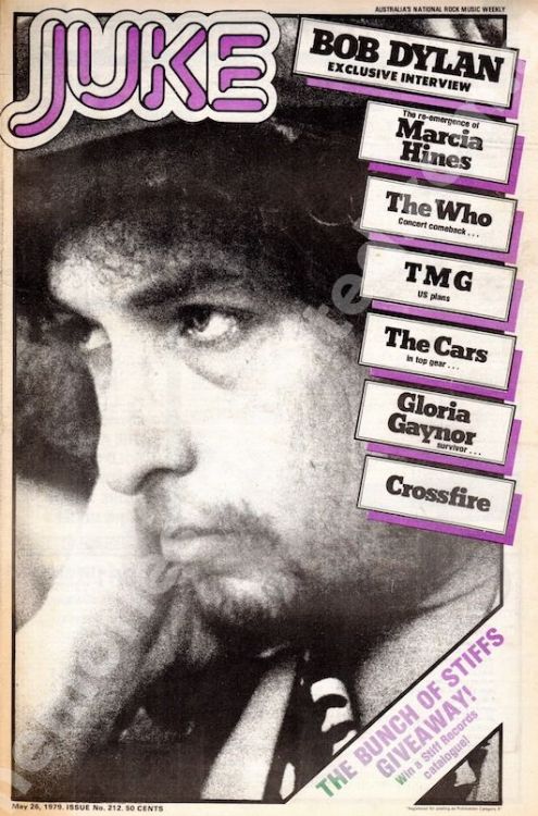 juke may 1979 magazine Bob Dylan front cover