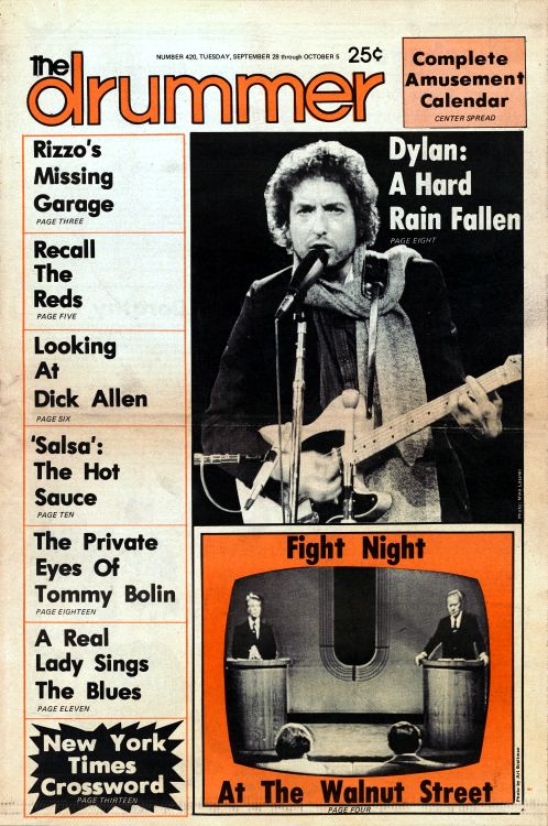 drummer magazine Bob Dylan front cover
