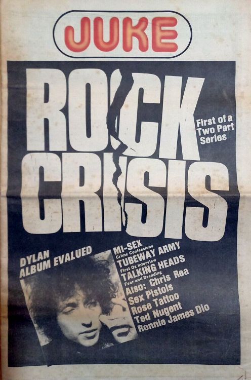 juke september 1979 magazine Bob Dylan front cover