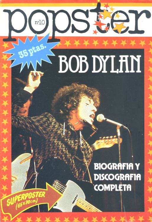 popster spain magazine Bob Dylan front cover