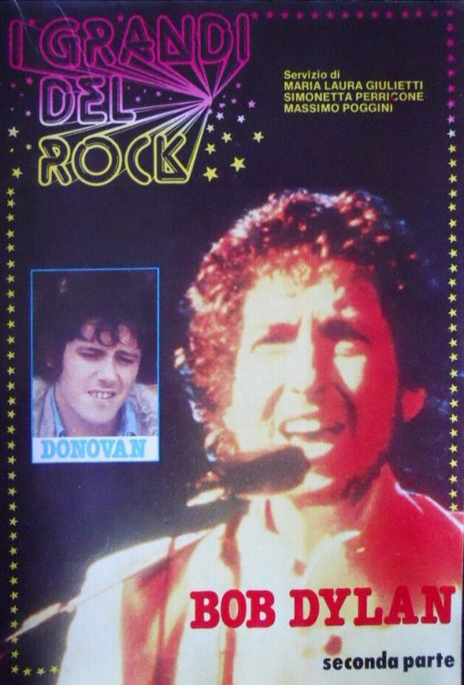 i grandi del rock magazine Bob Dylan front cover