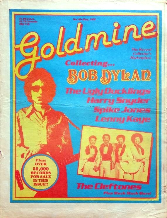 goldmine 1980 magazine Bob Dylan front cover