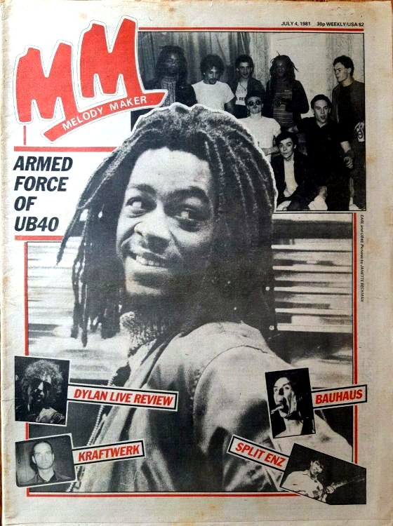 Melody Maker 4 July 1981 Bob Dylan front cover