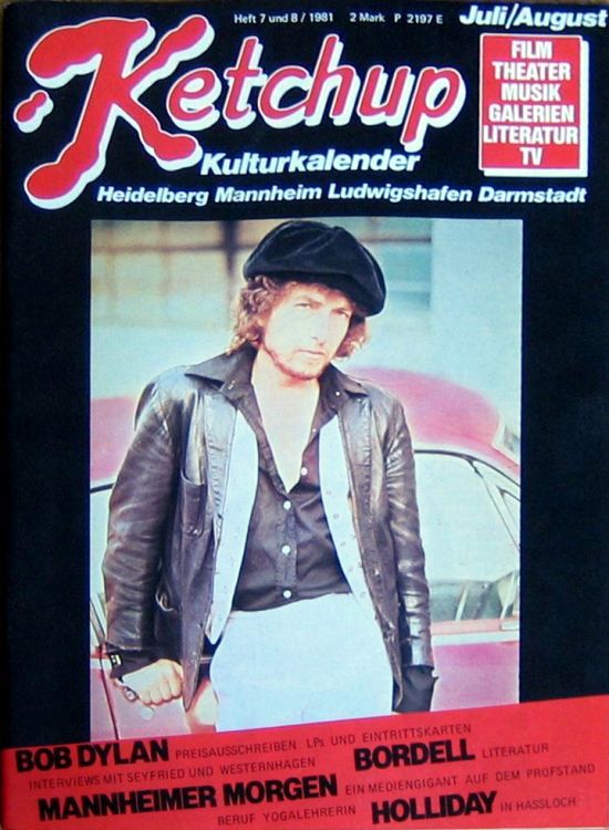 ketchup germany magazine Bob Dylan front cover