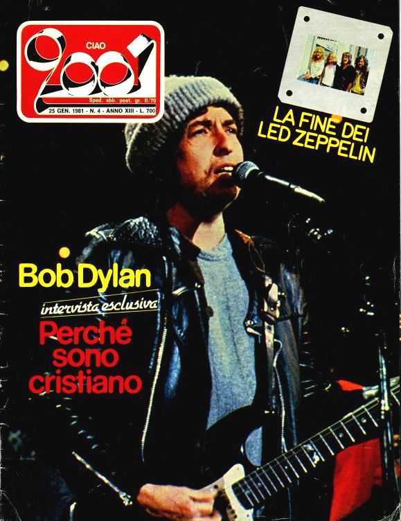 ciao 2001 4 magazine Bob Dylan front cover