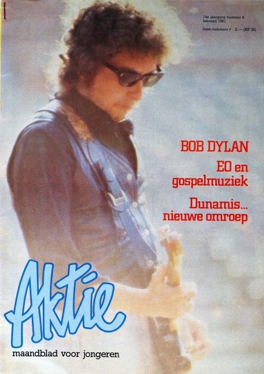 aktie 1981 magazine Bob Dylan front cover