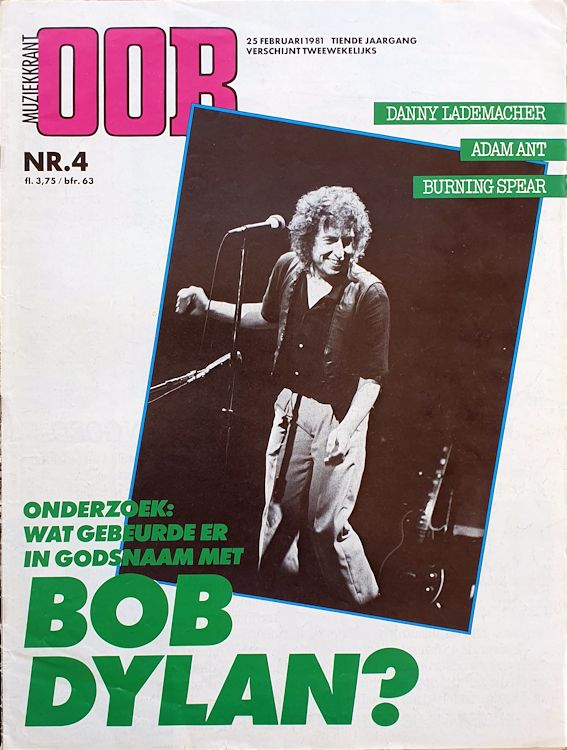 oor magazine 1981 Bob Dylan front cover