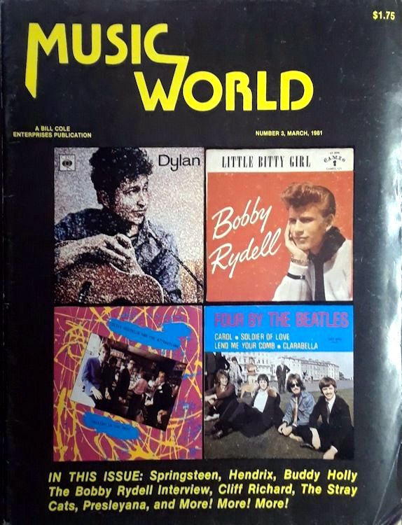 music worldmarch 81 magazine Bob Dylan front cover