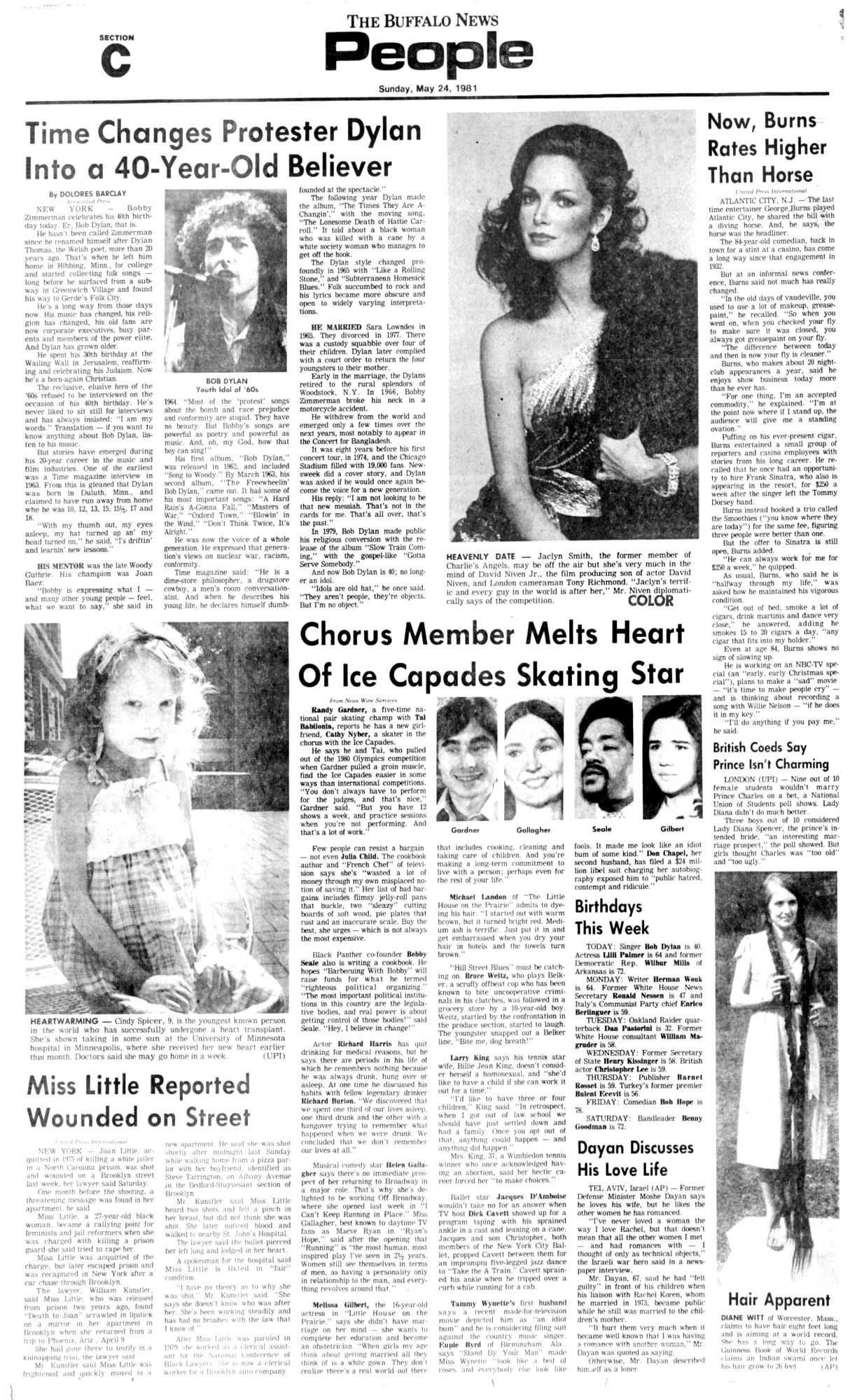 buffalo news Bob Dylan front cover
