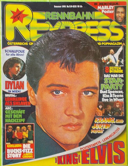 rennbahn express magazine Bob Dylan front cover