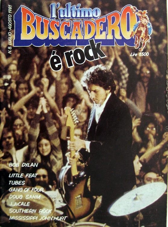 ultimo Buscadero 8 magazine Bob Dylan front cover