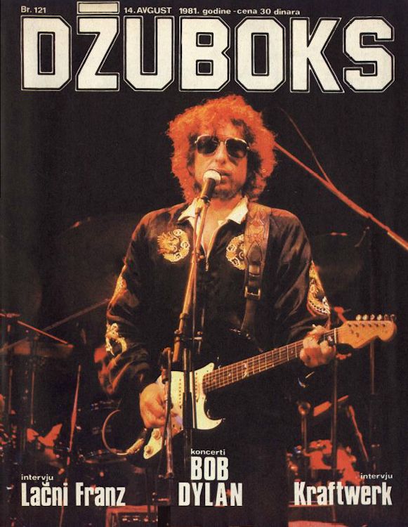 dzuboks magazine #121 1981 Bob Dylan front cover