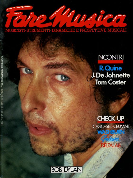 magazine Bob Dylan front cover