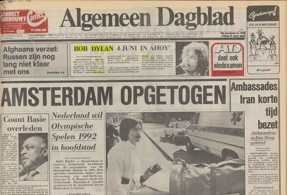 ad 1984 holland Bob Dylan cover story