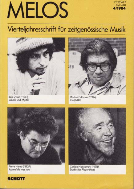 melos magazine Bob Dylan cover story