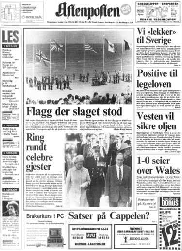 aftenposten Bob Dylan front cover