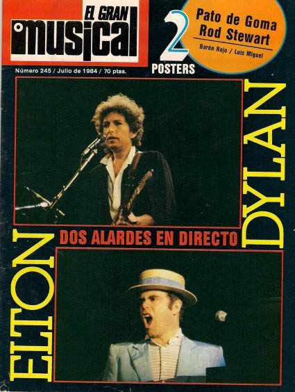 el gran musical 1984 magazine Bob Dylan front cover