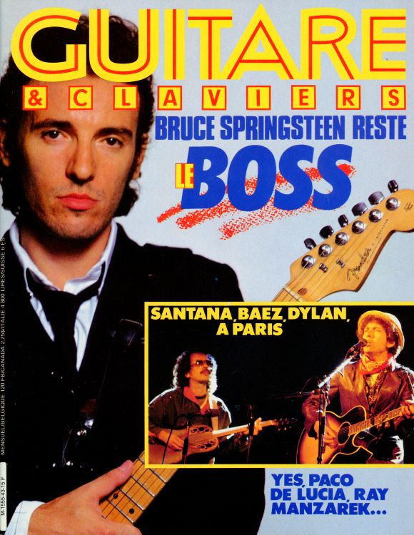 guitare & claviers magazine Bob Dylan front cover