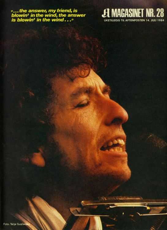 magasinet 1984 magazine Bob Dylan front cover