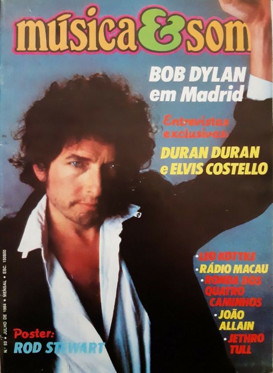 musica & som 1984 07 magazine Bob Dylan front cover