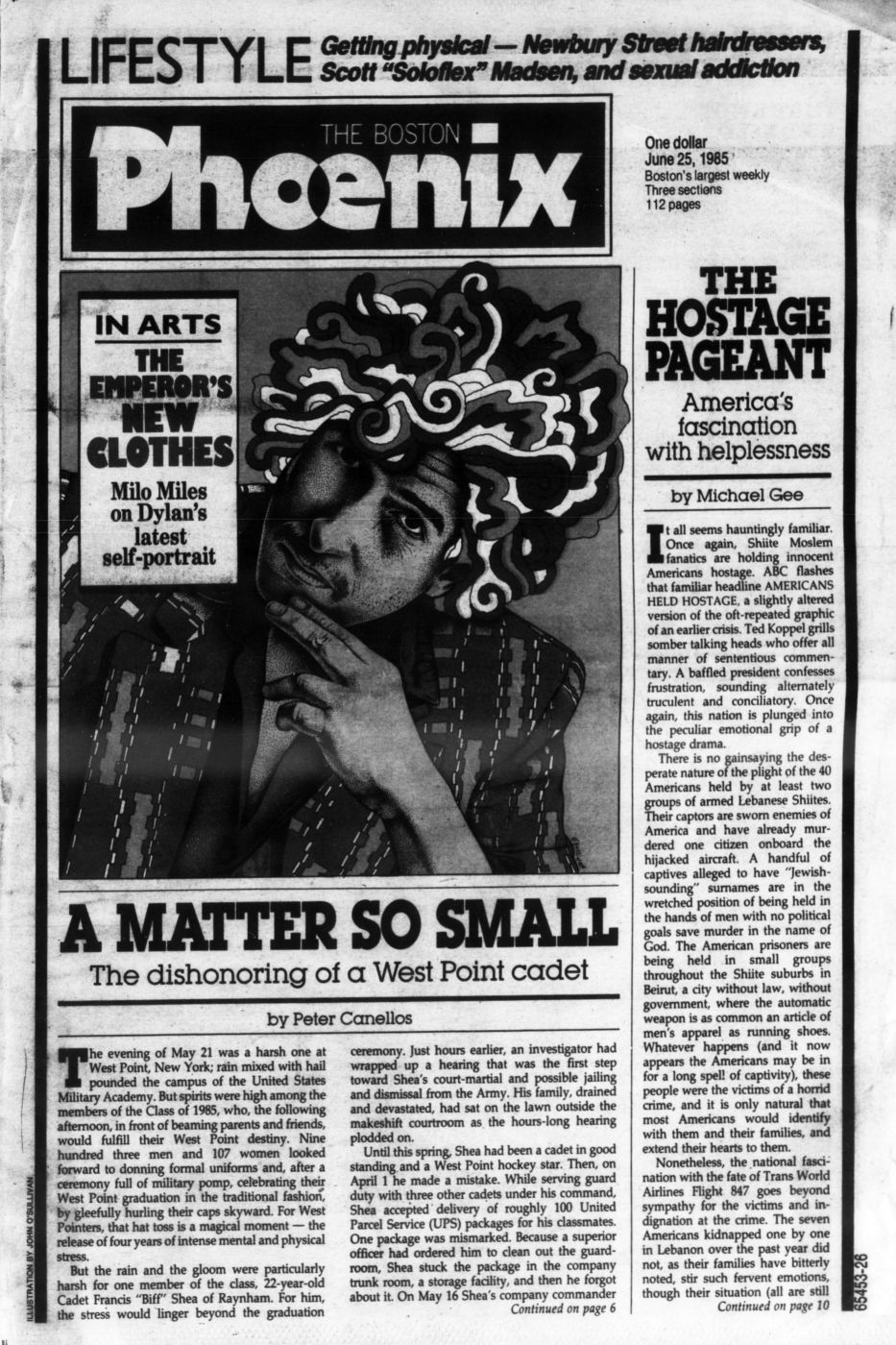 the bostonPhoenix Bob Dylan front cover
