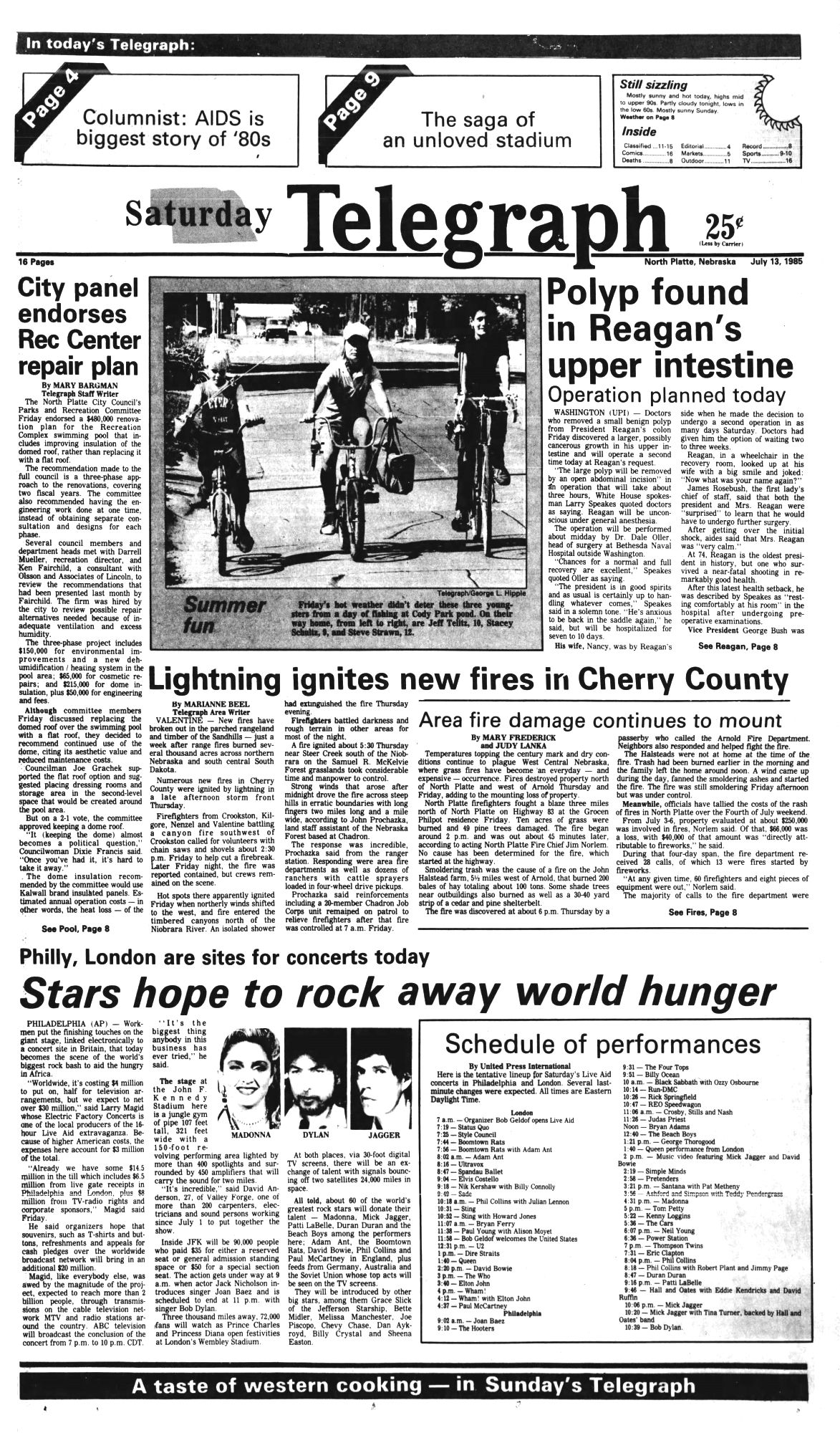 the north platte telegraph Dylan front cover