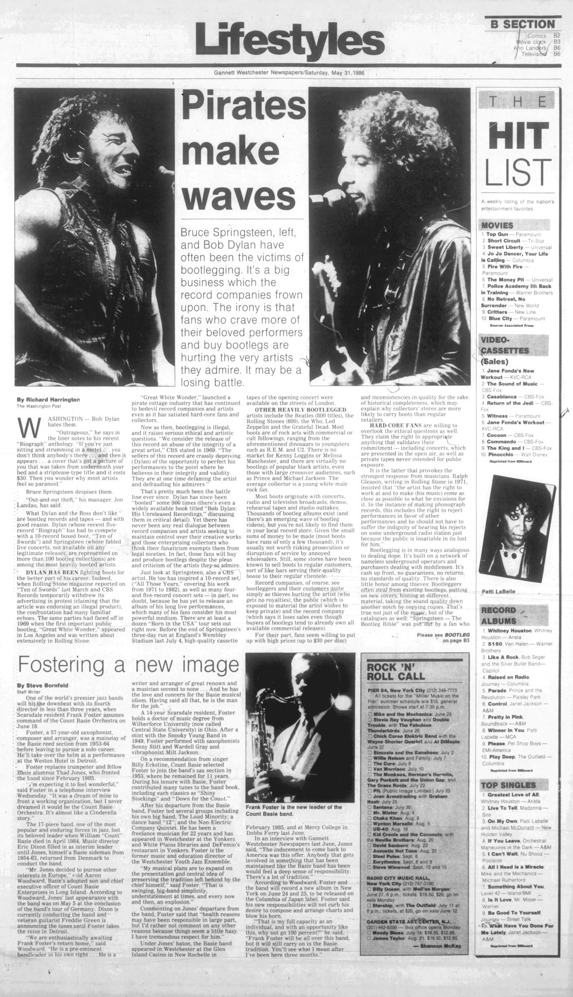 the daily times, NY, Bob Dylan front cover