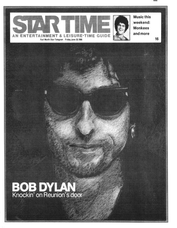fort worth star-telegram news Bob Dylan front cover