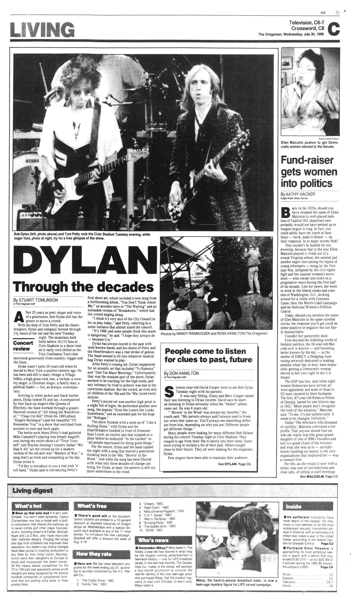 the oregonian Dylan front cover