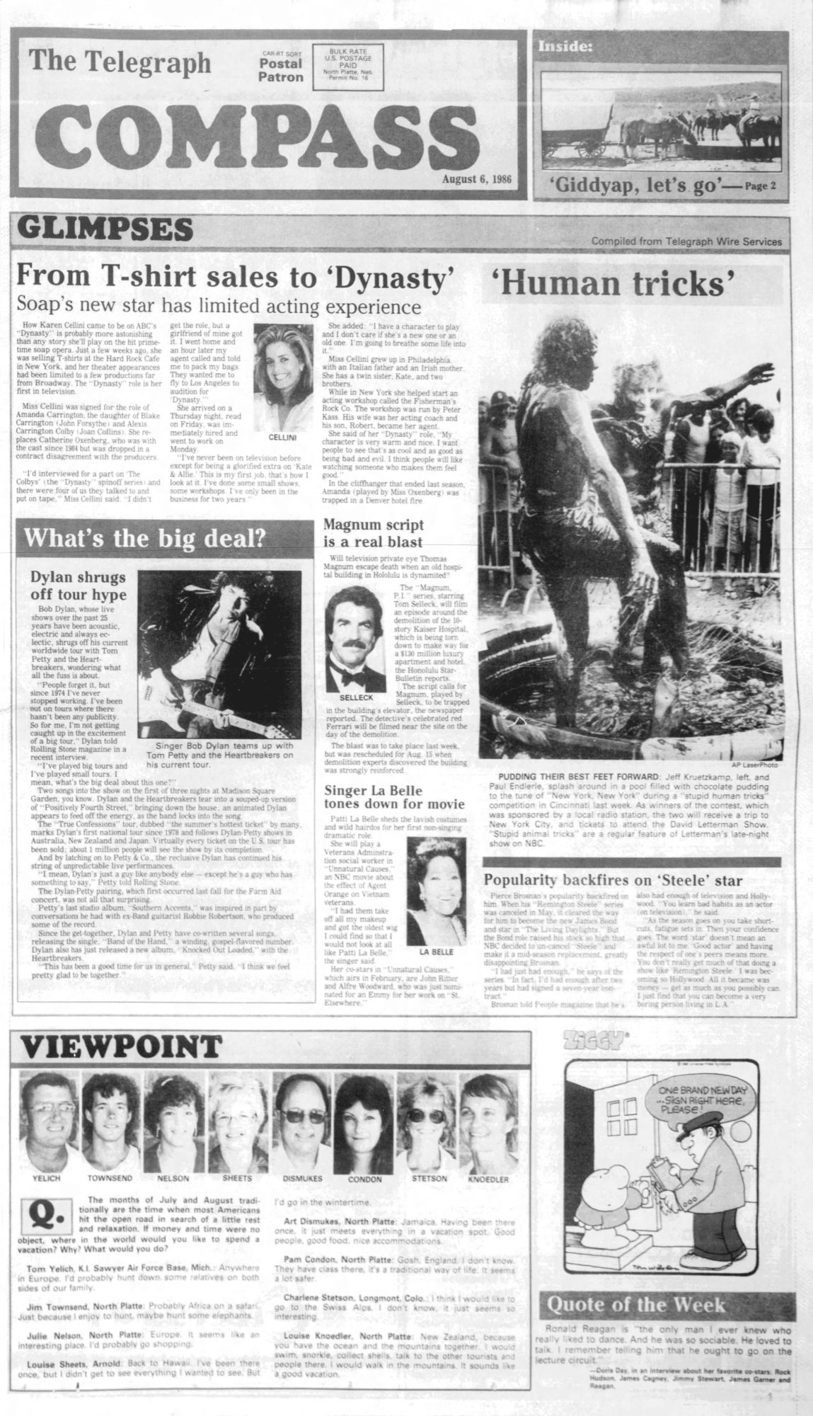 the north platte telegraph Dylan front cover