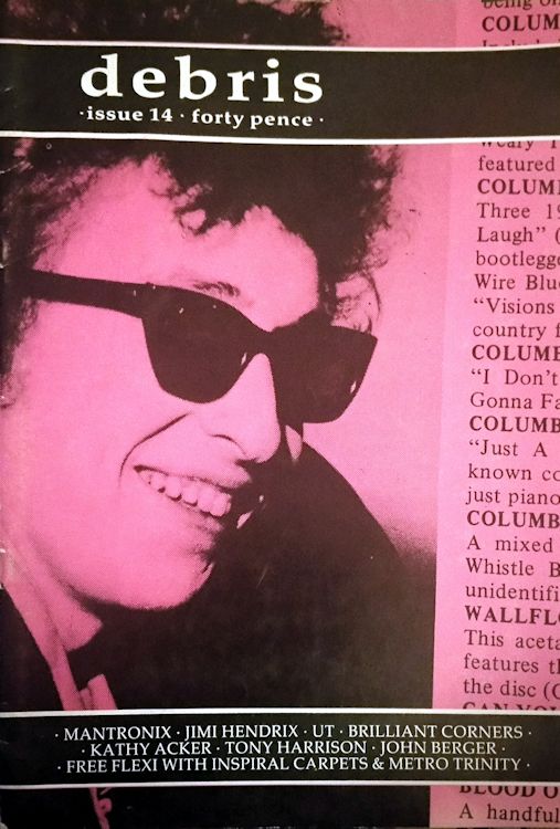 debris magazine Bob Dylan front cover