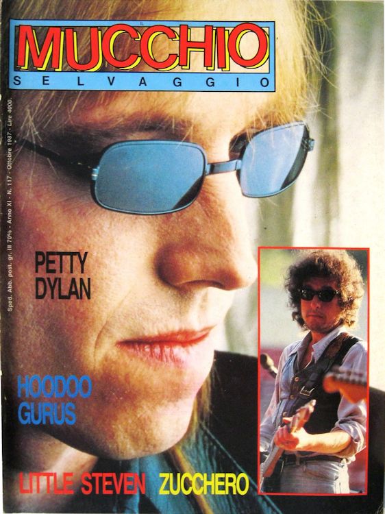 mucchio selvaggio 1987 10magazine Bob Dylan front cover
