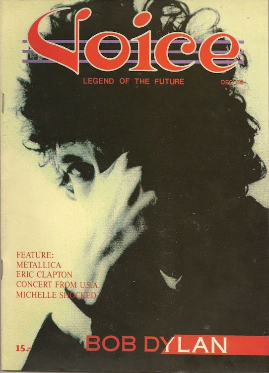 magazine Bob Dylan front cover