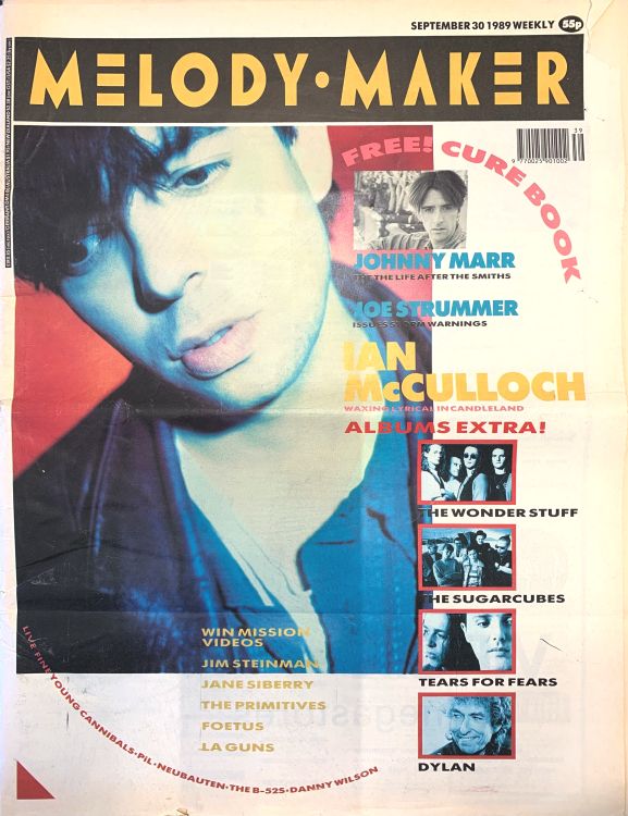 Melody Maker 33 09 89 Bob Dylan front cover