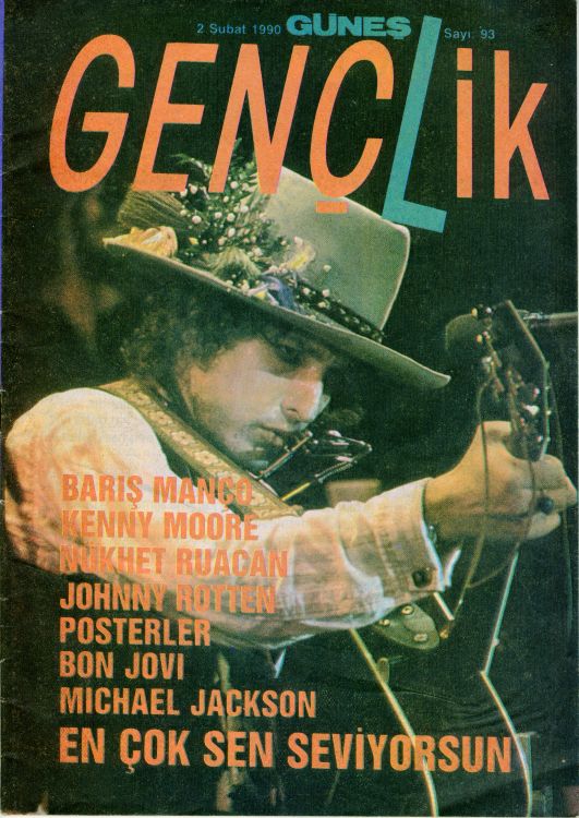 gençlik magazine Bob Dylan front cover