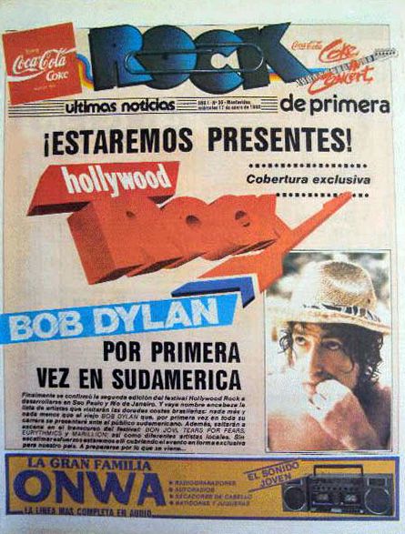 rock de primera 1990 magazine Bob Dylan front cover